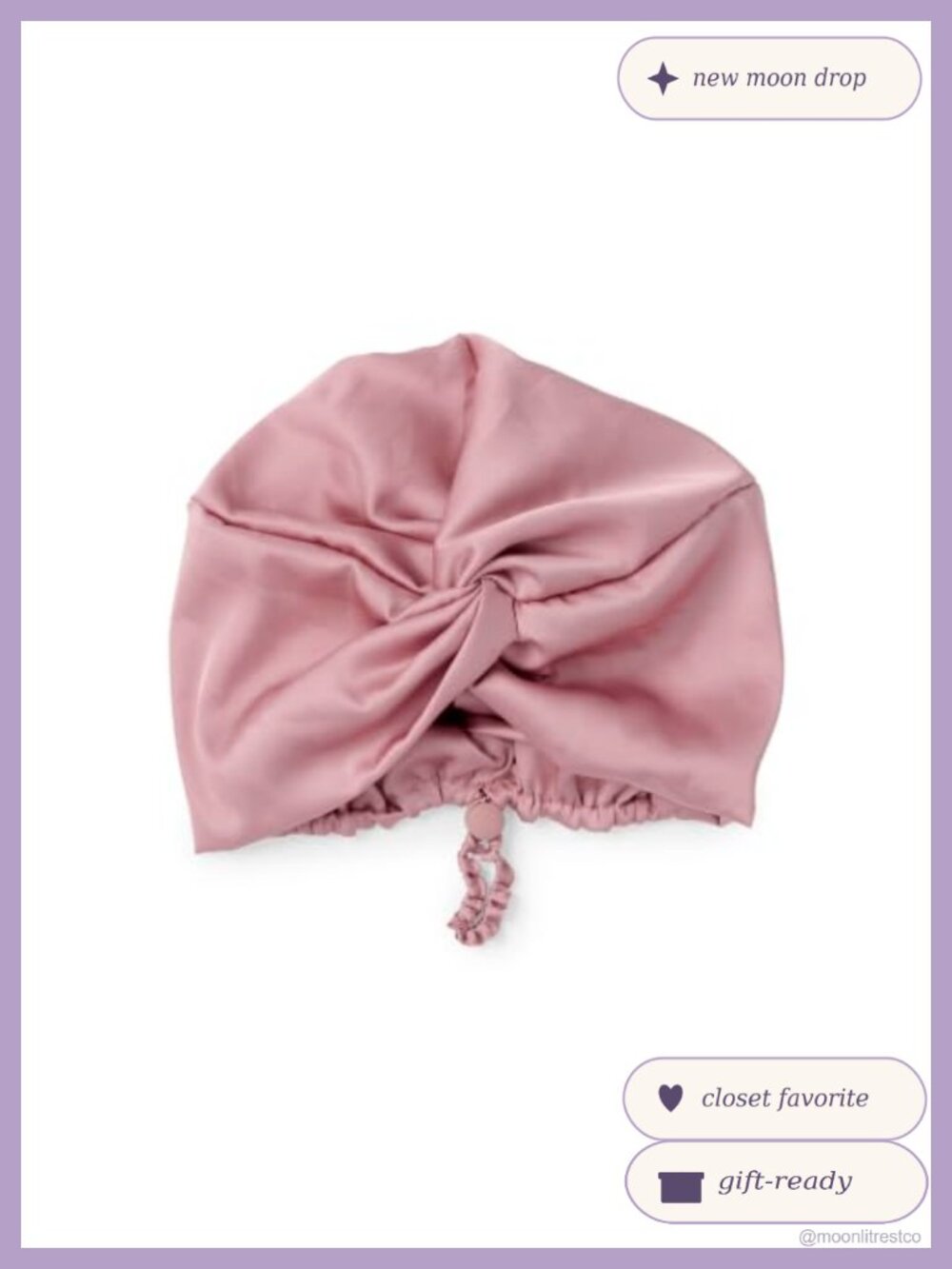 Ultra Luxe Satin Sleep Hair Bonnet for Overnight Hair Protection